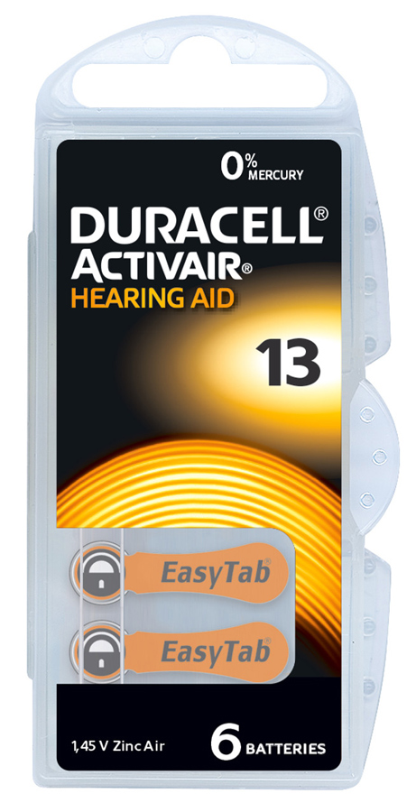 DURACELL μπαταρίες ακουστικών βαρηκοΐας Activair 13