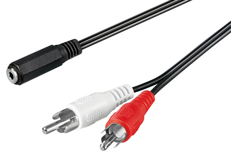 GOOBAY καλώδιο 3.5mm θηλυκό σε 2x RCA αρσενικό 50442