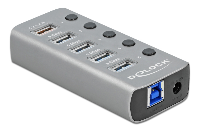 DELOCK USB hub 63262 με διακόπτες