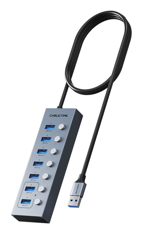 CABLETIME USB hub CT-HUBU7-AG