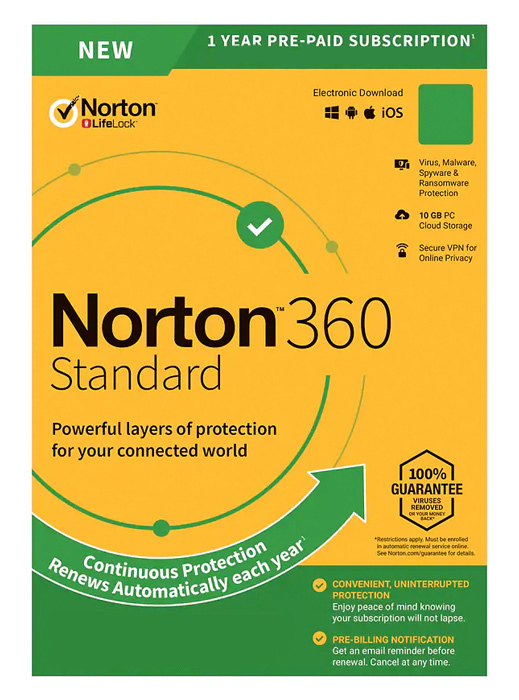 NORTON Antivirus 360 Standard ESD