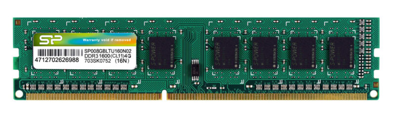 SILICON POWER μνήμη RAM 8GB DDR3