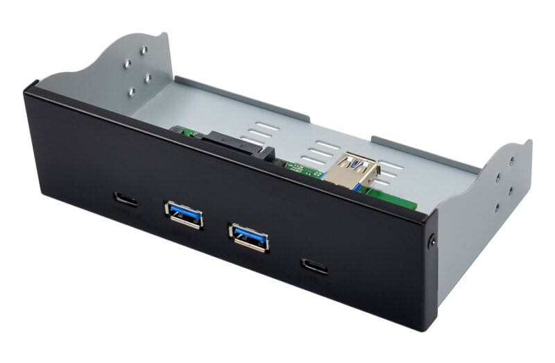 POWERTECH front panel 5.25" σε 2x USB 3.1 & 2x USB-C