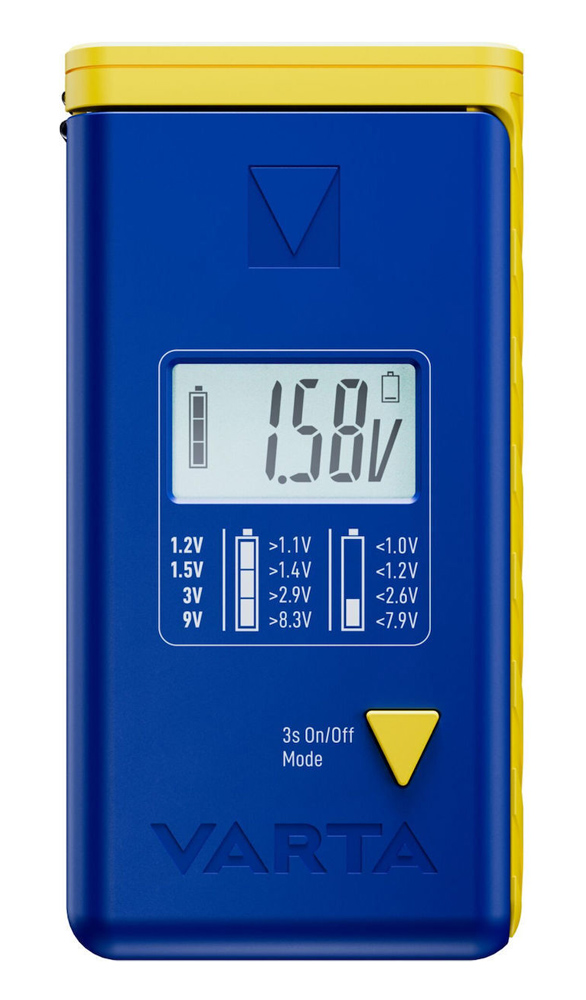 VARTA ψηφιακό tester μπαταρίας 75305 για 9V/AAA//AA/C/D/button cells