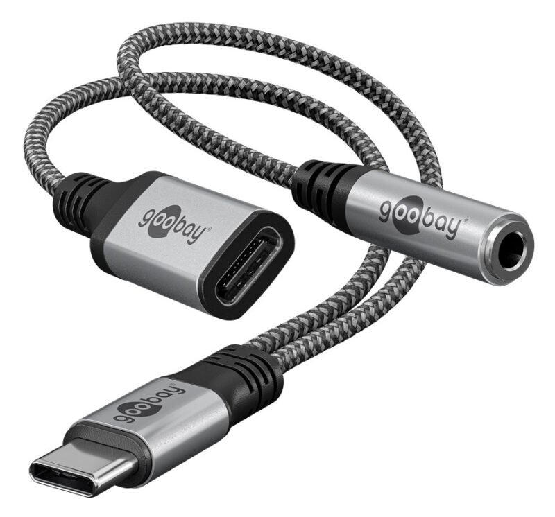 GOOBAY αντάπτορας USB-C σε 3.5mm & USB-C 74524