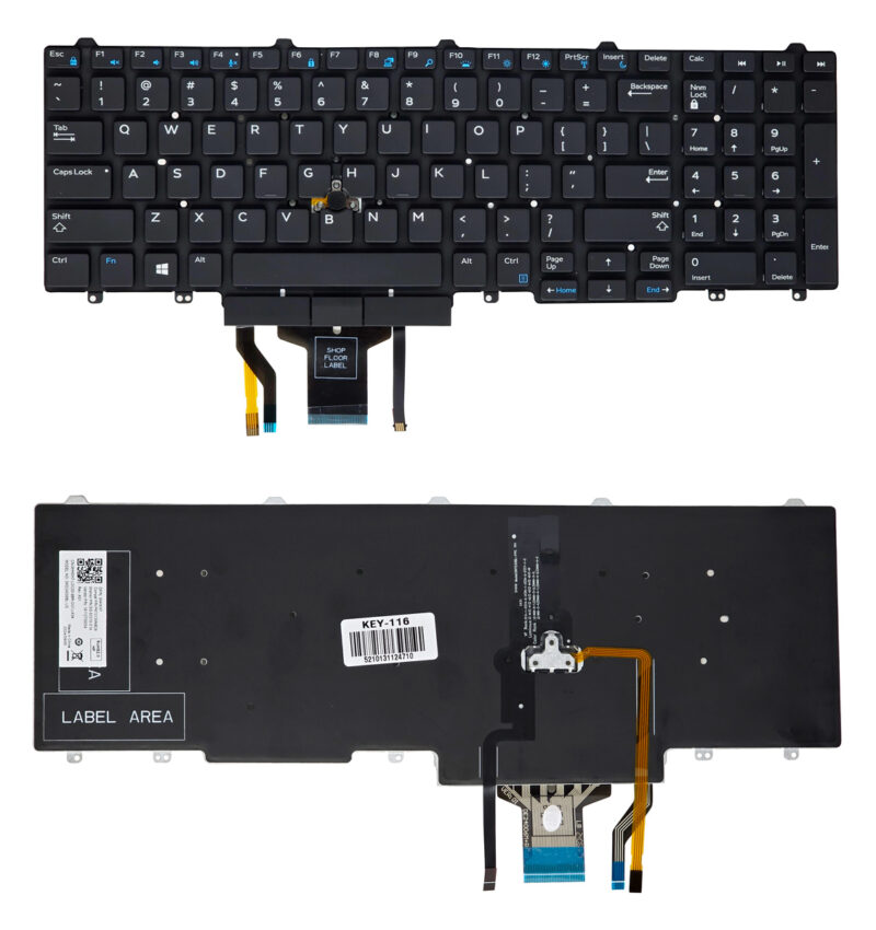 Πληκτρολόγιο για Dell Latitude 5580/5590/5550/5570 Precision 3510/7510/7710 KEY-116 με backlight